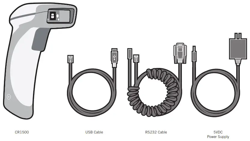 CR1500 Barcode Scanner - Unpacking