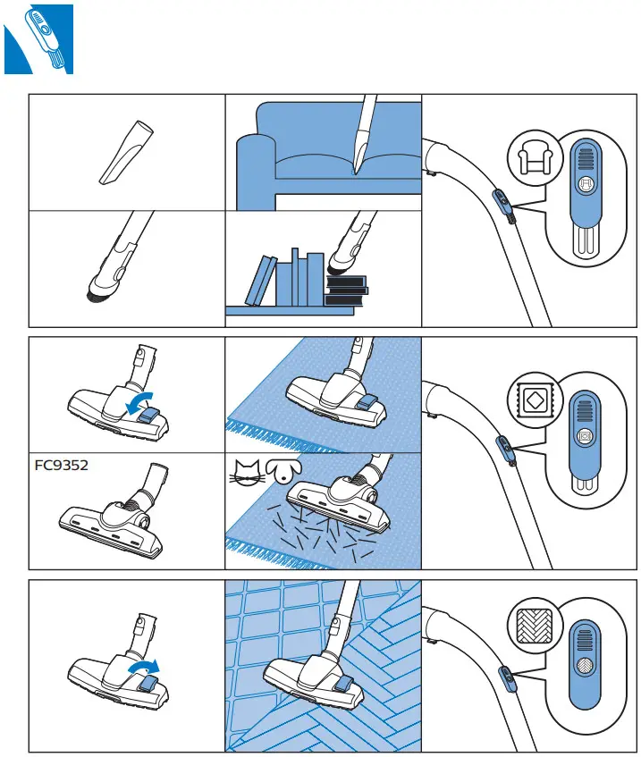 PHILIPS FC9352 PowerPro Compact Bagless Vacuum Cleaner - 3