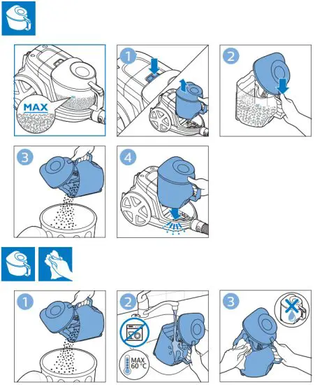 PHILIPS FC9352 PowerPro Compact Bagless Vacuum Cleaner - 5