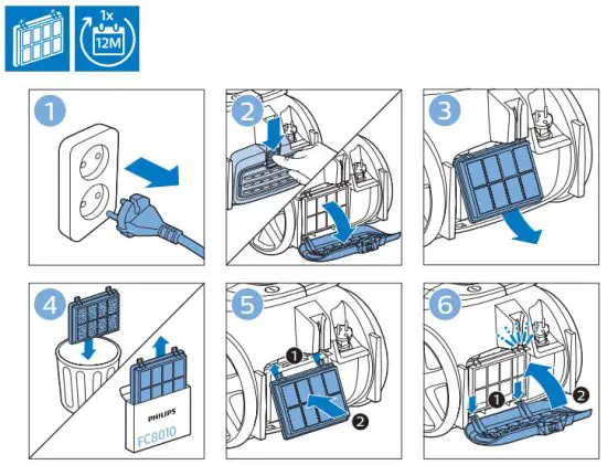 PHILIPS FC9352 PowerPro Compact Bagless Vacuum Cleaner - 7