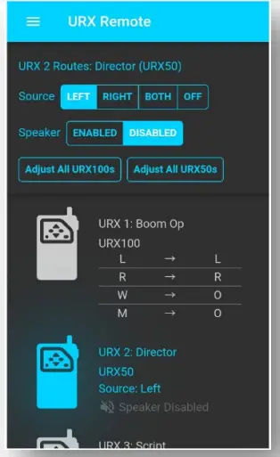 ZAXCOM URX50 GUI Bridge and Remote-Fig7