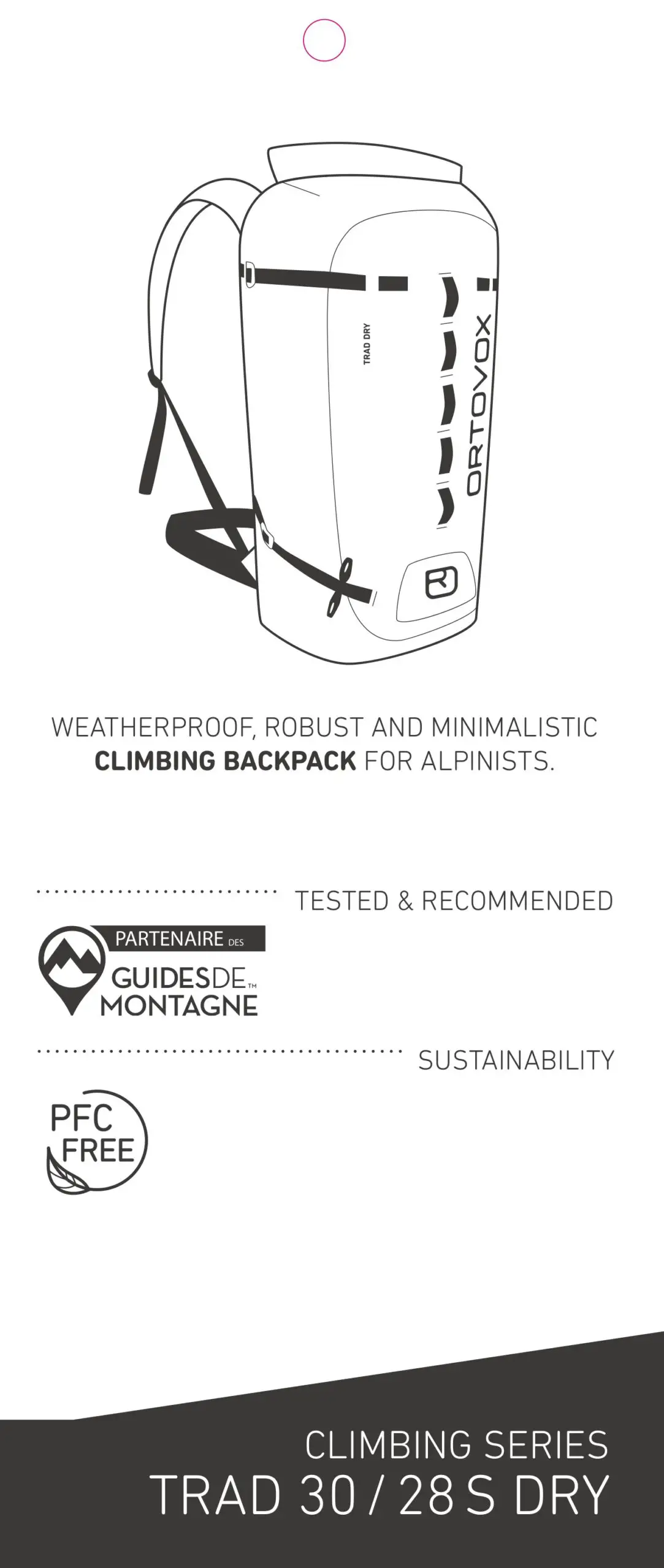 ORTOVOX TRAD 30 Men Trad 30 Dry Dirtbag Instruction Manual