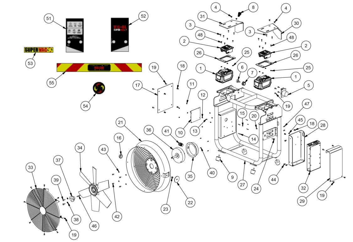 SUPERVAC V16 BL Fire End and Croker - fig 1
