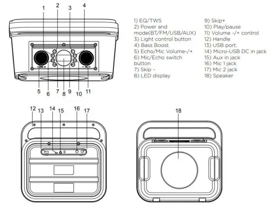 motorola ROKR 810 Wireless Party SpeakerROKR 810 Wireless Party Speaker - figure 1