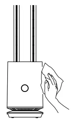 djive 2 in 1 bladeless Tower Fan Air Cleaner DANGER – SMALL cFan Surface