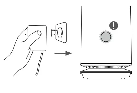 djive 2 in 1 bladeless Tower Fan Air Cleaner DANGER –Operation
