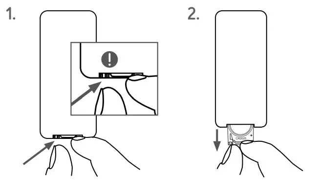 djive 2 in 1 bladeless Tower Fan Air CleanerBattery replacement
