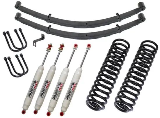 RUSTY S OFF ROAD PRODUCTS RK-300SP-XJ XJ Cherokee 3 Inch Spring Pack Kit