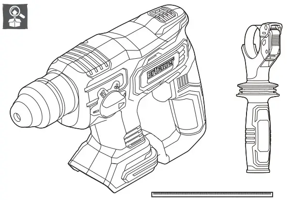 Erbauer Brushless Cordless e handling the too