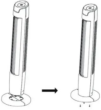 KLARSTEIN Empire State Tower Fan ASSEMBLY 3