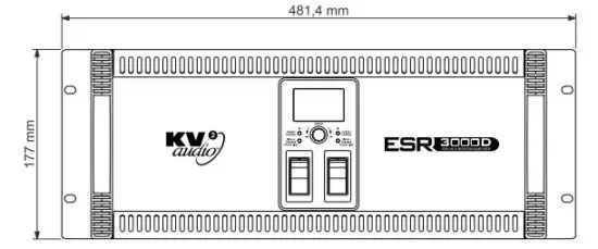 KV audio ESR3000D Amplifier with Control & Diagnostics Tool - figure 1