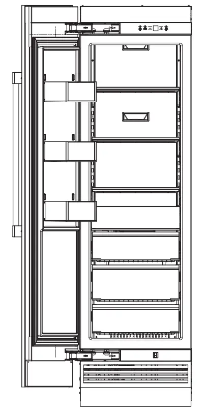 MONOGRAM 18Inch 24 Inch and 30 Inch Built-In Column Freezers - fig 16
