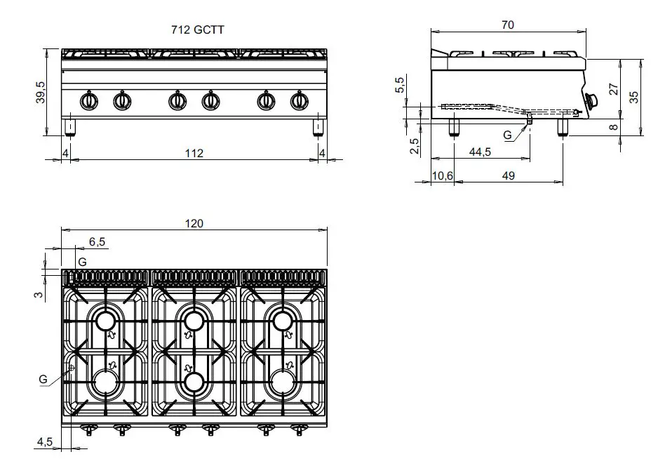 metos MG4344300 Gas Ranges-fig2