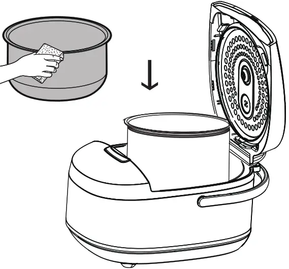 mistral MRC509 Digital Rice Cooker - Heating Plate