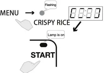 mistral MRC509 Digital Rice Cooker - Manu Icon 1