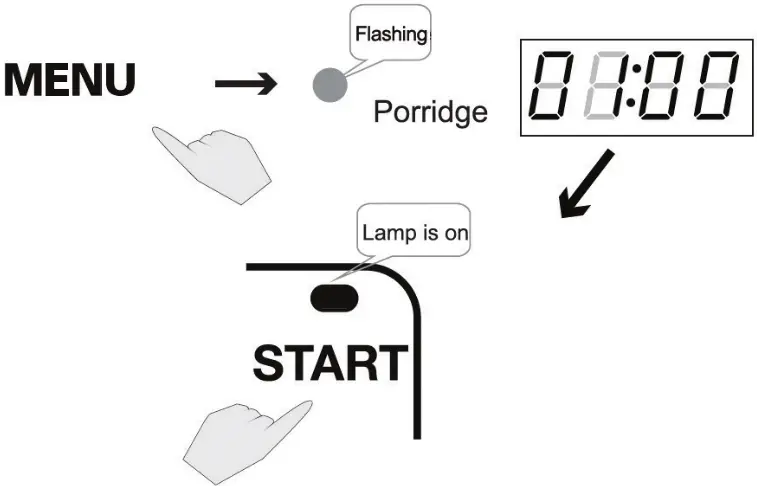 mistral MRC509 Digital Rice Cooker - Manu Icon 3