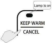 mistral MRC509 Digital Rice Cooker - Warm Icon 1