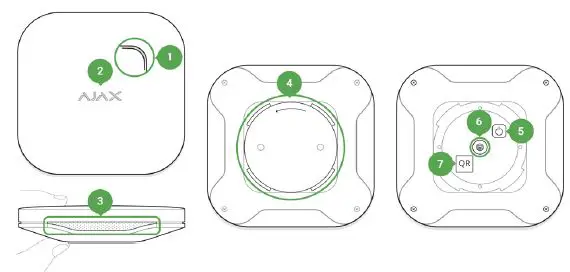 AJAX FireProtect Plus Intruder Detector fig-1