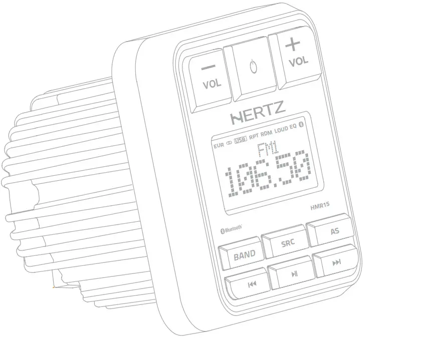 HERTZ HMR 15 Marine Car Audio Systems