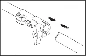 To assemble the two-piece shaft 3
