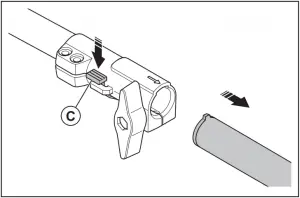 To disassemble the two-piece shaft 2