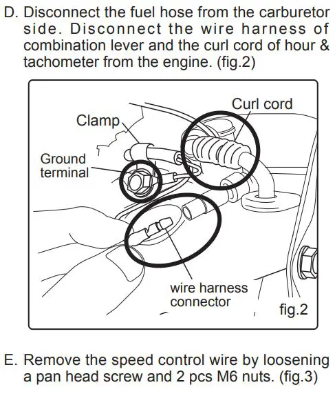 mikasa MTX-60E Tamping Rammer Petrol Owner's Manual - Disassembly