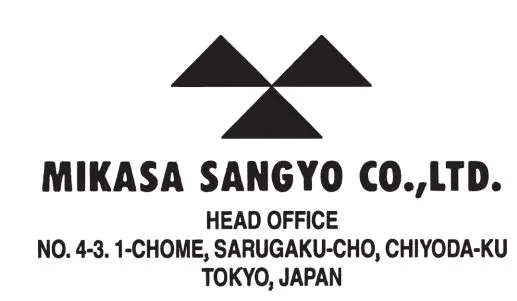 mikasa MTX-60E Tamping Rammer Petrol Owner's Manual - mikasa logo