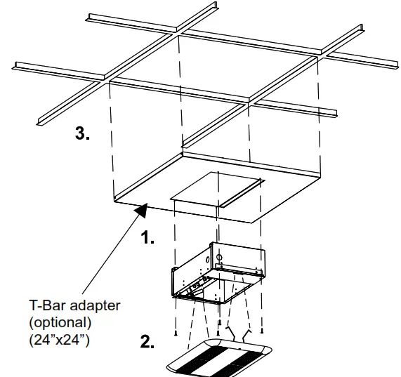 STELPRO ASK Series Ceiling Fan Heater - CEILING TILE5