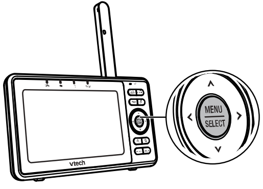 vtech VM901 Pan and Tilt Camera - Menu