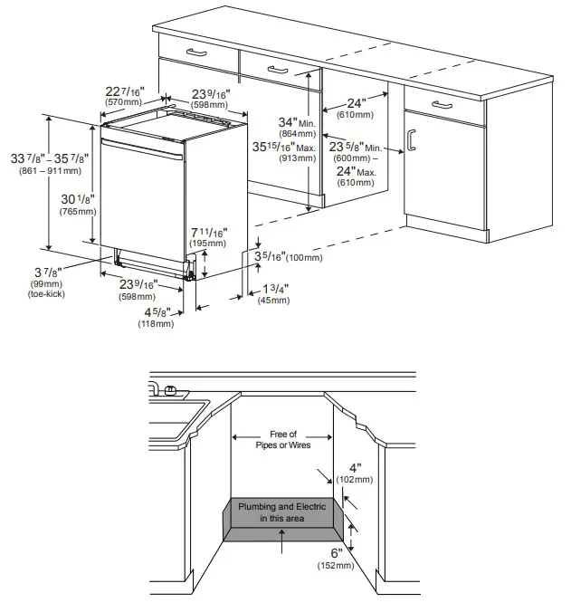beko DDT39434XIH 24-Inch Built-In Fully Integrated Dishwasher - Figure 2