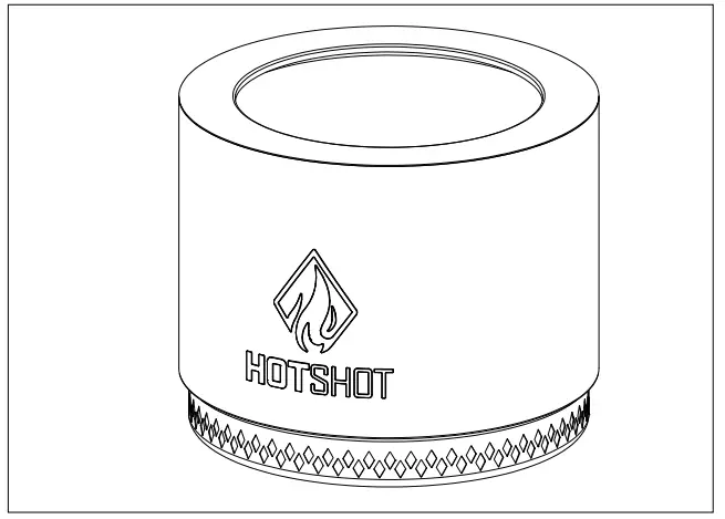 HOTSHOT 52259 Wood Burning Fire Pit with Bag Wood Burning Fire Pit with Bag - ASSEMBLY 2