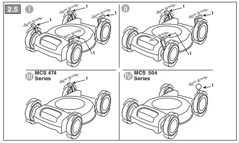 STIGA MCS 474 Pedestrian Controlled Lawnmower-9