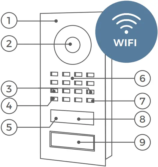 D1101V - DEVICE WITH 1 CALL BUTTON - 1
