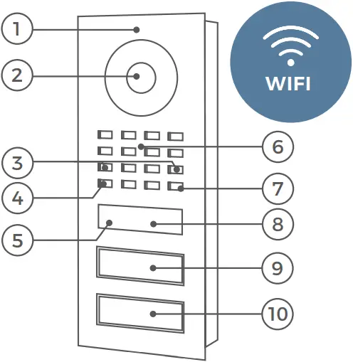 D1101V - DEVICE WITH 2 CALL BUTTON - 1