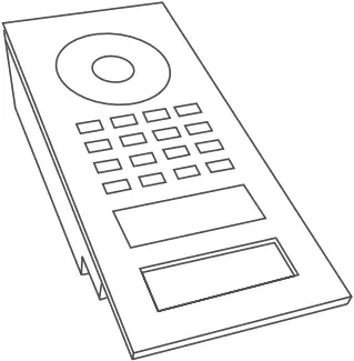 DoorBird D1101V - Components 1