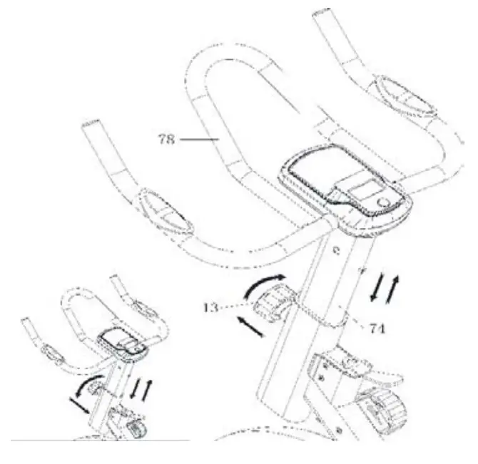 FORTIS SK-600XL FSMSK600XLA Magnetic Flywheel Spin Bike - fig 2