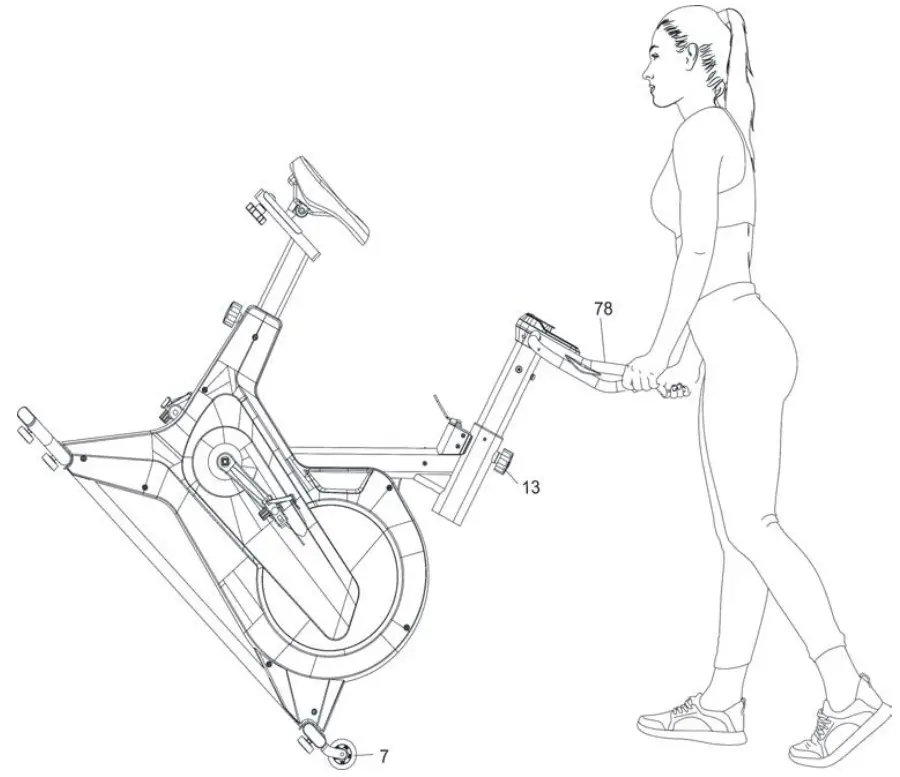 FORTIS SK-600XL FSMSK600XLA Magnetic Flywheel Spin Bike - fig 6