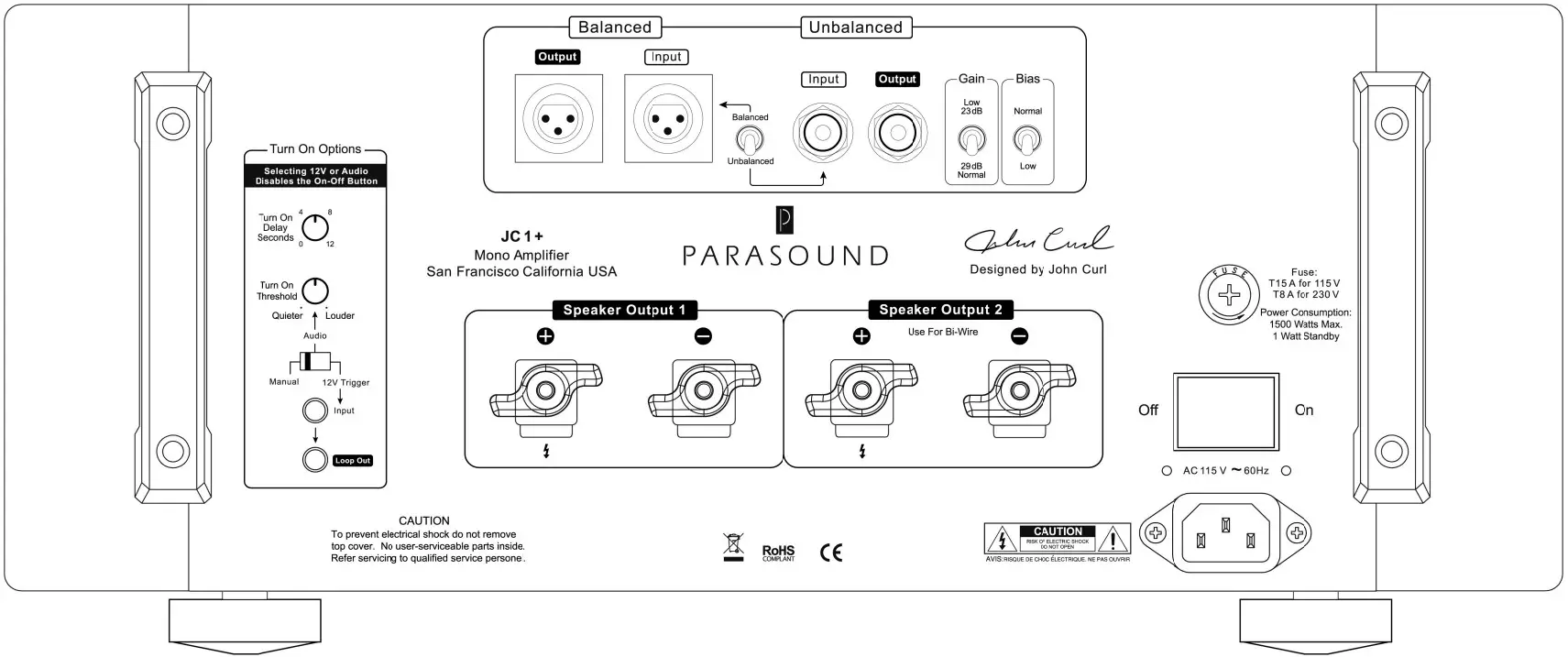 HALO 313JC1PB JC 1 Mono Power Amplifier - Figure 1