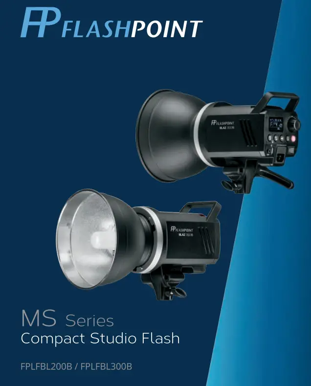 FLASH POINT FPLFBL200B FPLFBL300B MS Series Compact Studio Flash -