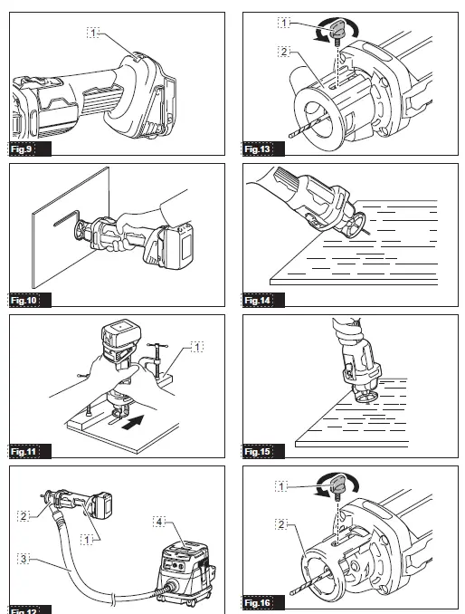 makita DCO181 Cordless Cut-Out Tool fig2