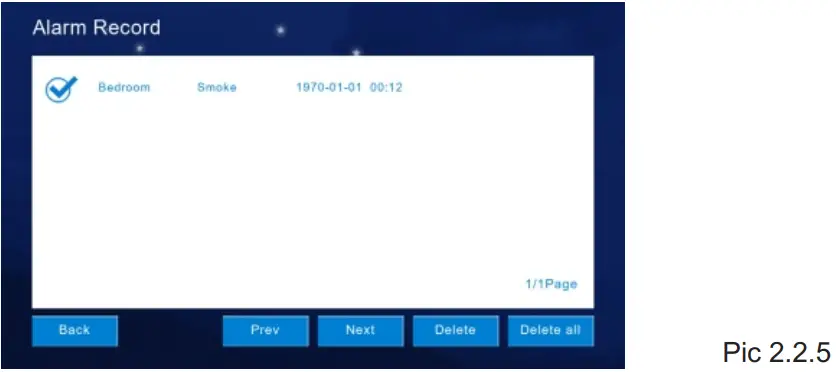 VAIREMA Wireless IP Tuya Video Intercom - Alarm Record