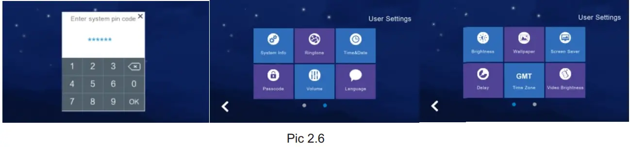 VAIREMA Wireless IP Tuya Video Intercom - System Settings