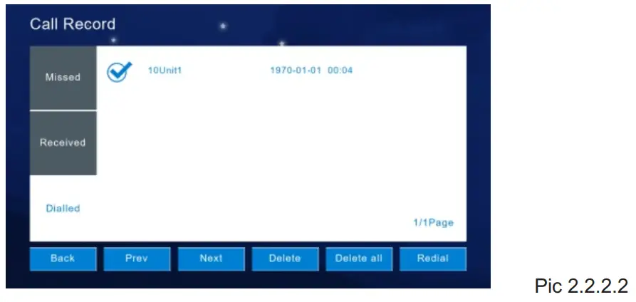 VAIREMA Wireless IP Tuya Video Intercom - after selected