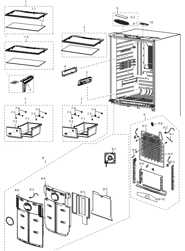 SAMSUNG RF44A5202B1-SA Refrigerator fig 2