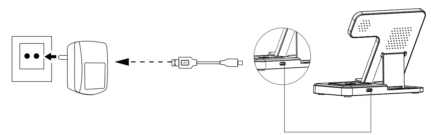 Guanyu GY-Z5G 3 In 1 Fast Wireless Charger - parts 2