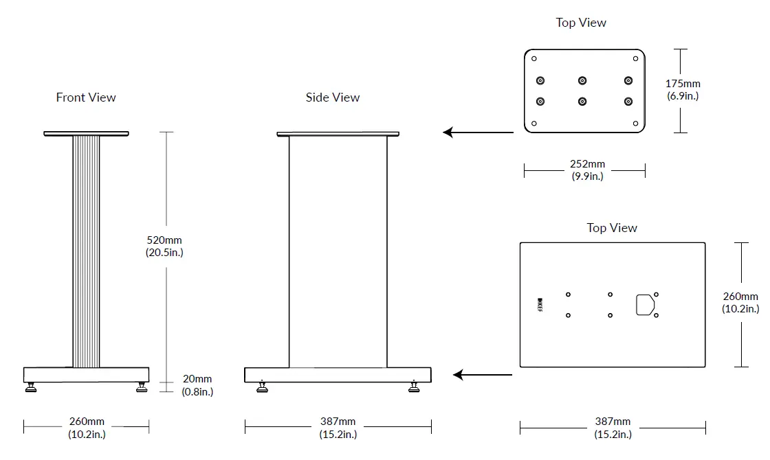 KEF S3 Floor Stand 4