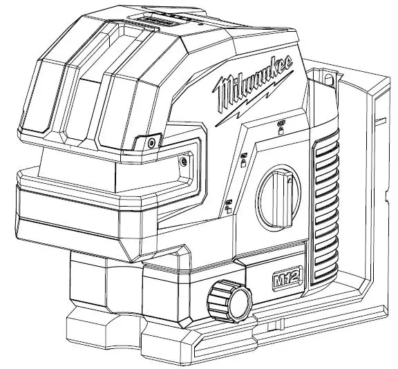 milwaukee M12 Green Cross Line and 4 Points Laser