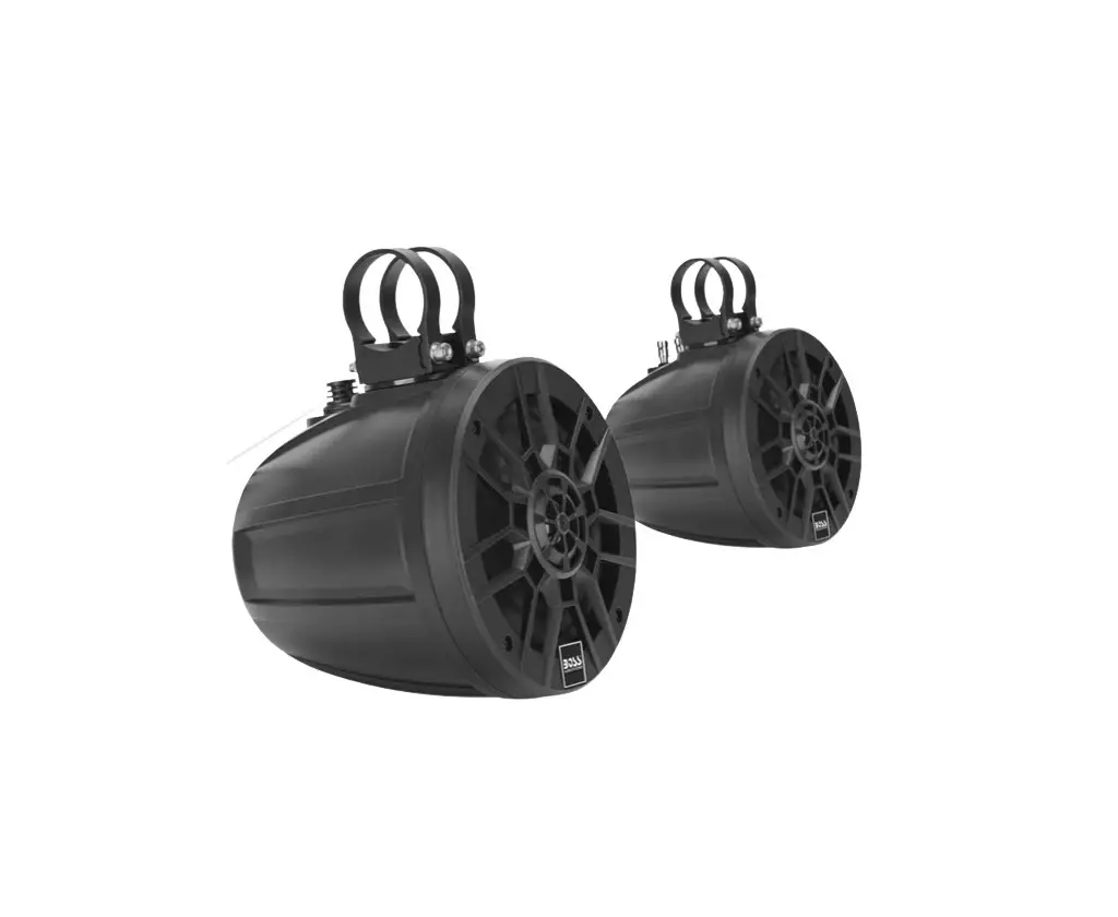 Boss B6aby 6.5inch 2 Way Amplifierd Marine Powersports Roll Cage Waketower Speaker Pods User Manual