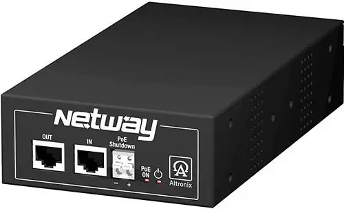 Altronix NetWay1E Series NetWay1E Midspan Injector, Single Port