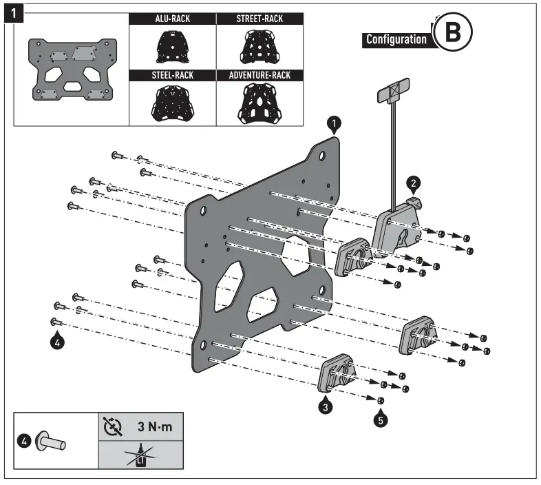 SW-MOTECH BC.SYS.07.573.20000 SysBag 30 with Adapter Plate - fig 16
